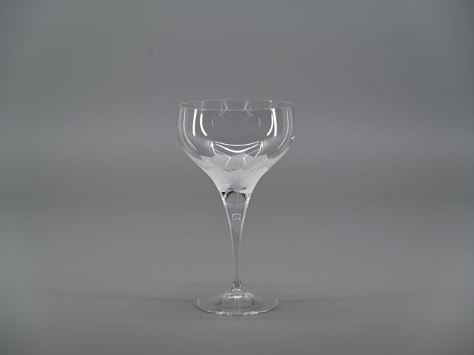 Sektschale aus der Serie Lotus mit dem Dekor Relief von Rosenthal Glas