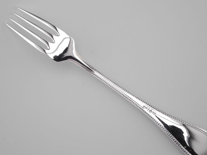 WMF Perlrand 800 Silber Tafelgabel TOP