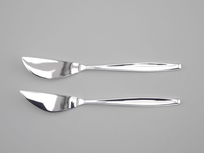 BSF Madame 90 versilbert Butter & Käsemesser