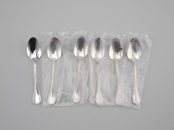 WMF Perlrand neue Version 90 Mokkalöffel Set