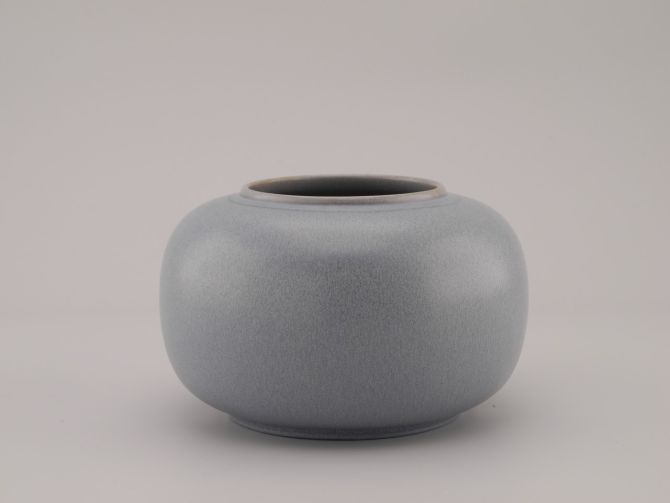Bückeburg Keramik Vase blau