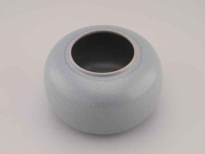 Bückeburg Keramik Vase blau