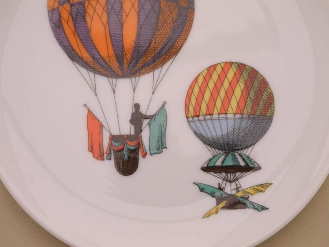 Piero Fornasetti Mongolfiere Rosenthal Classic Teller 11cm