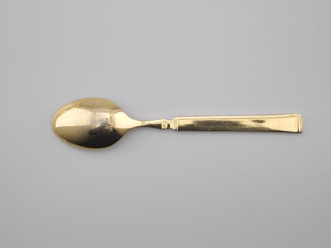 Gallo Cloisonne Gold weiss Kaffeelöffel