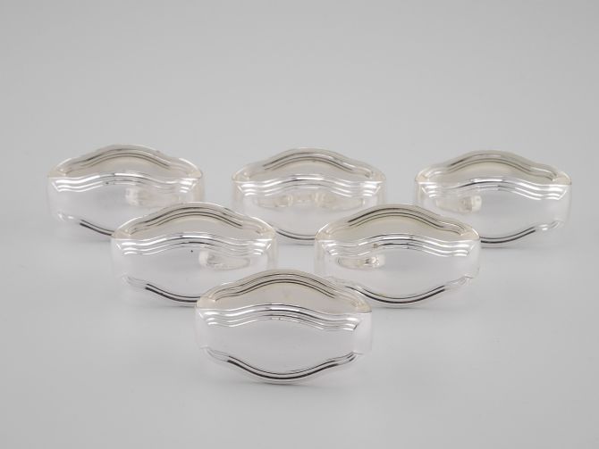 Serviettenringe WMF Fadenmuster versilbert