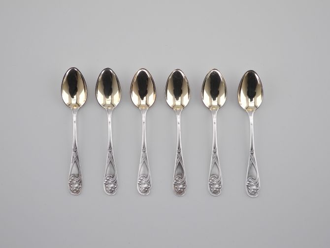 WMF 29 Efeu versilbert Mokkalöffel Set