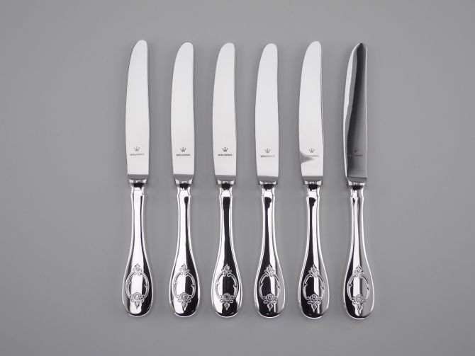 Wilkens Schloss Rosenborg versilbert Komplettbesteck