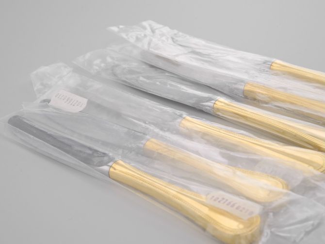 WMF Perlrand neue Version Gold Obstmesser Set