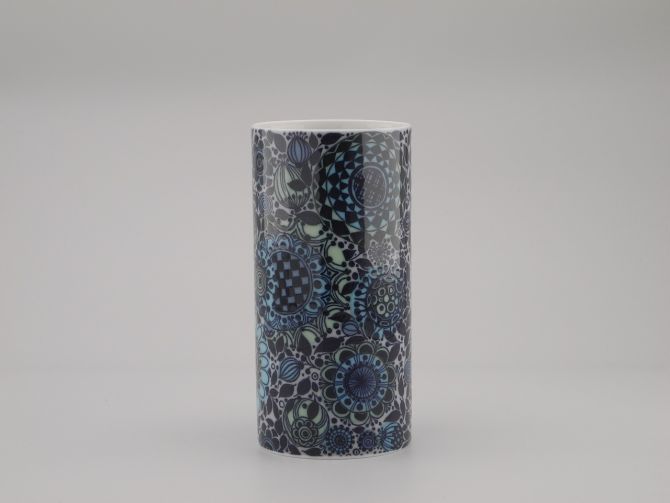 Björn Wiinblad Vase Blauer Garten 19