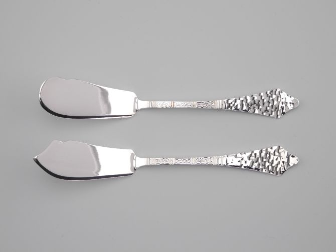 Robbe & Berking Schwedisches Hofmuster Butter 6 Käsemesser