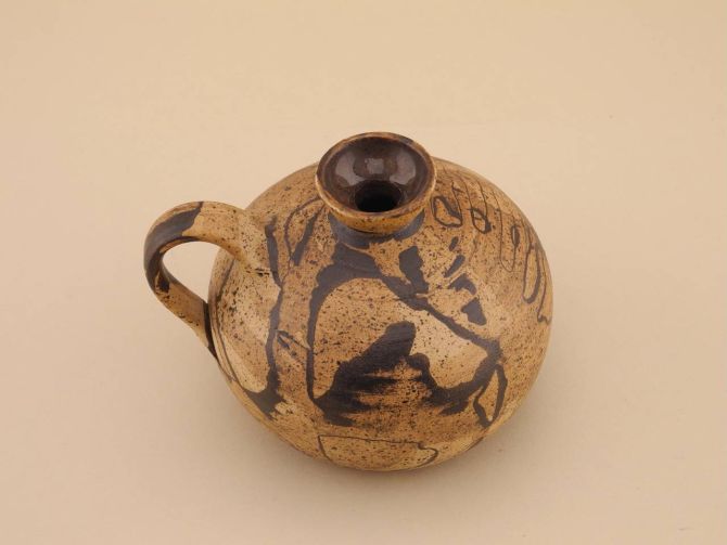 Gerhard Liebenthron Studiokeramik Henkelvase