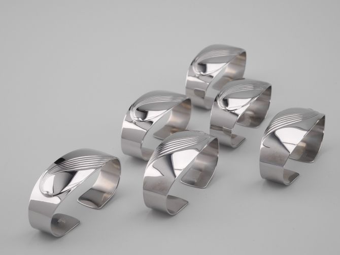 WMF Charme Cromargan Serviettenringe Set