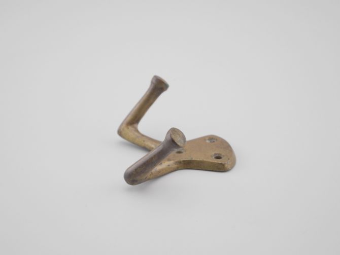 Vintage Messing Handtuchhaken 2er
