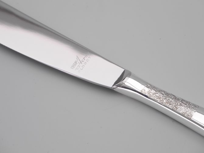 BSF Rauhreif versilbert Menümesser Acron