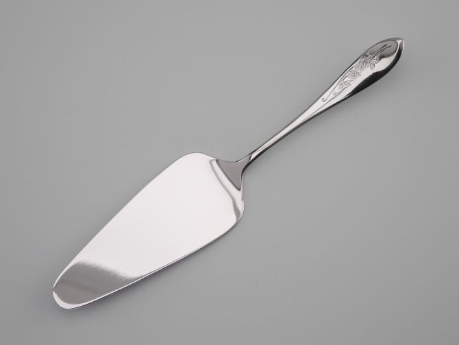 Tortenheber in 18/8 Edelstahl aus der vintage alten Serie Fioretta von BSF Besteck