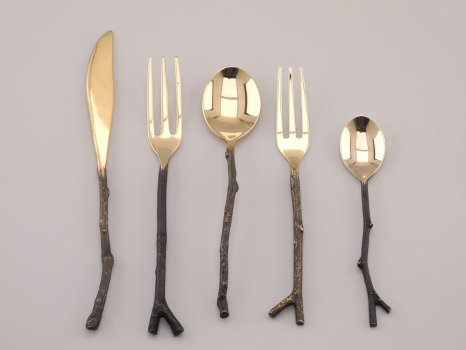 Michael Aram Twig Bronze Set