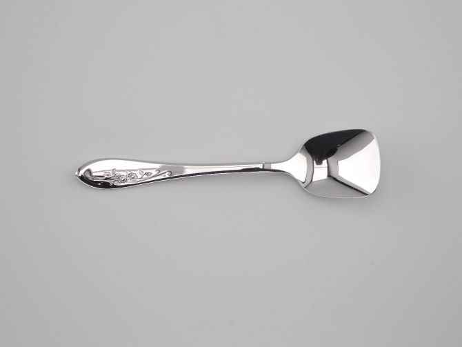 Eislöffel Zuckerlöffel in 18/8 Edelstahl aus der vintage alten Serie Fioretta von BSF Besteck