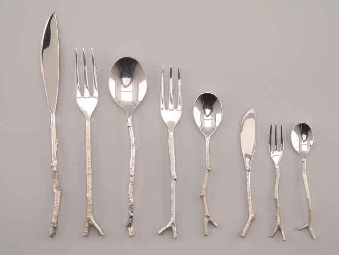 Michael Aram Twig versilbert Set