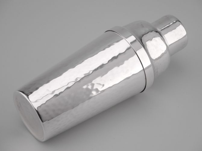 WMF Cocktail Shaker Hammerschlag versilbert