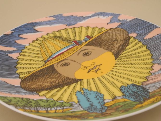 Piero Fornasetti 12 MESI 12 SOLI Rosenthal Giugno